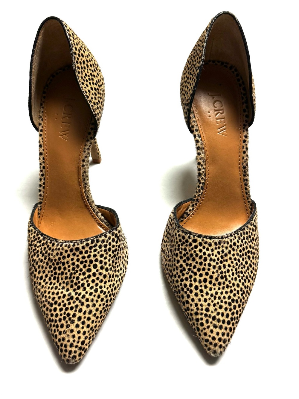 J.Crew Lana Calf Hair Stiletto d'Orsay Pump In Cheetah Print Size: 6.5